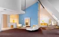 Wohnraumgestaltung in Hagen mit Tapezierarbeiten und Teppichbodenverlegung